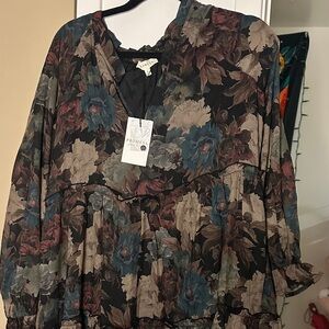 Promesa Multicolor Floral Blouse